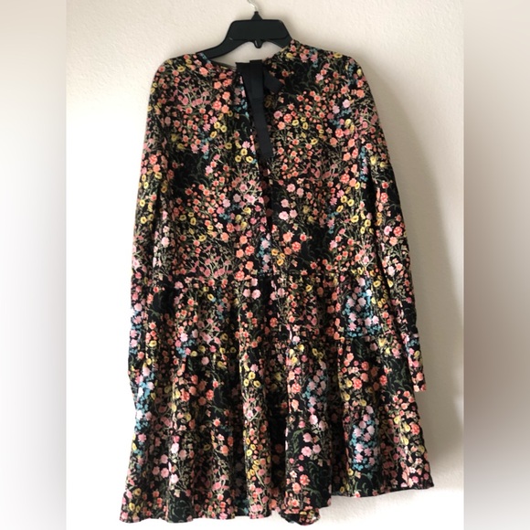 Floral Zara romper/ dress SZ SMALL ribbon tie closure New w/out tag - Picture 2 of 4
